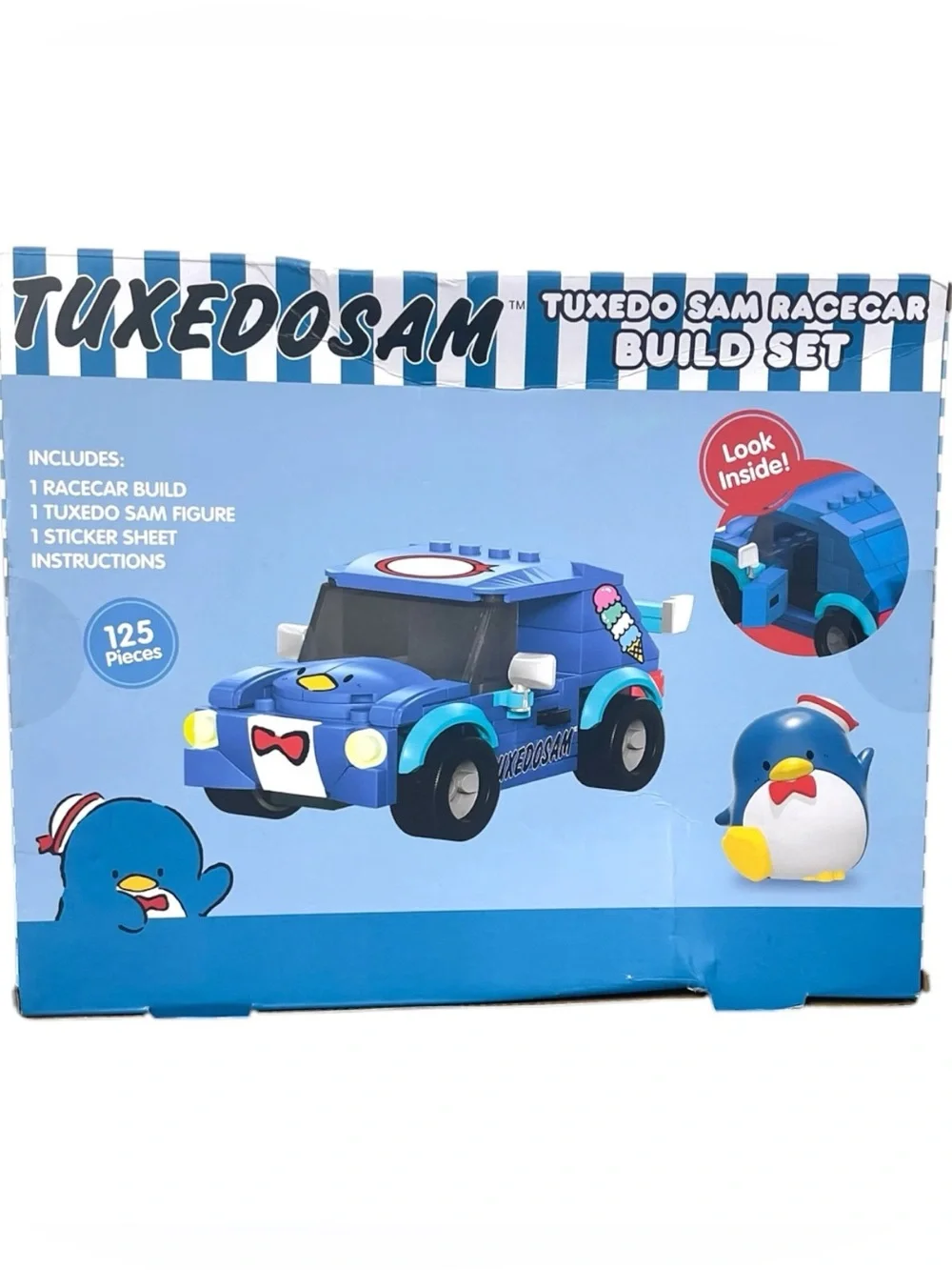 Blue Tuxedo Sam Racecar Build Set